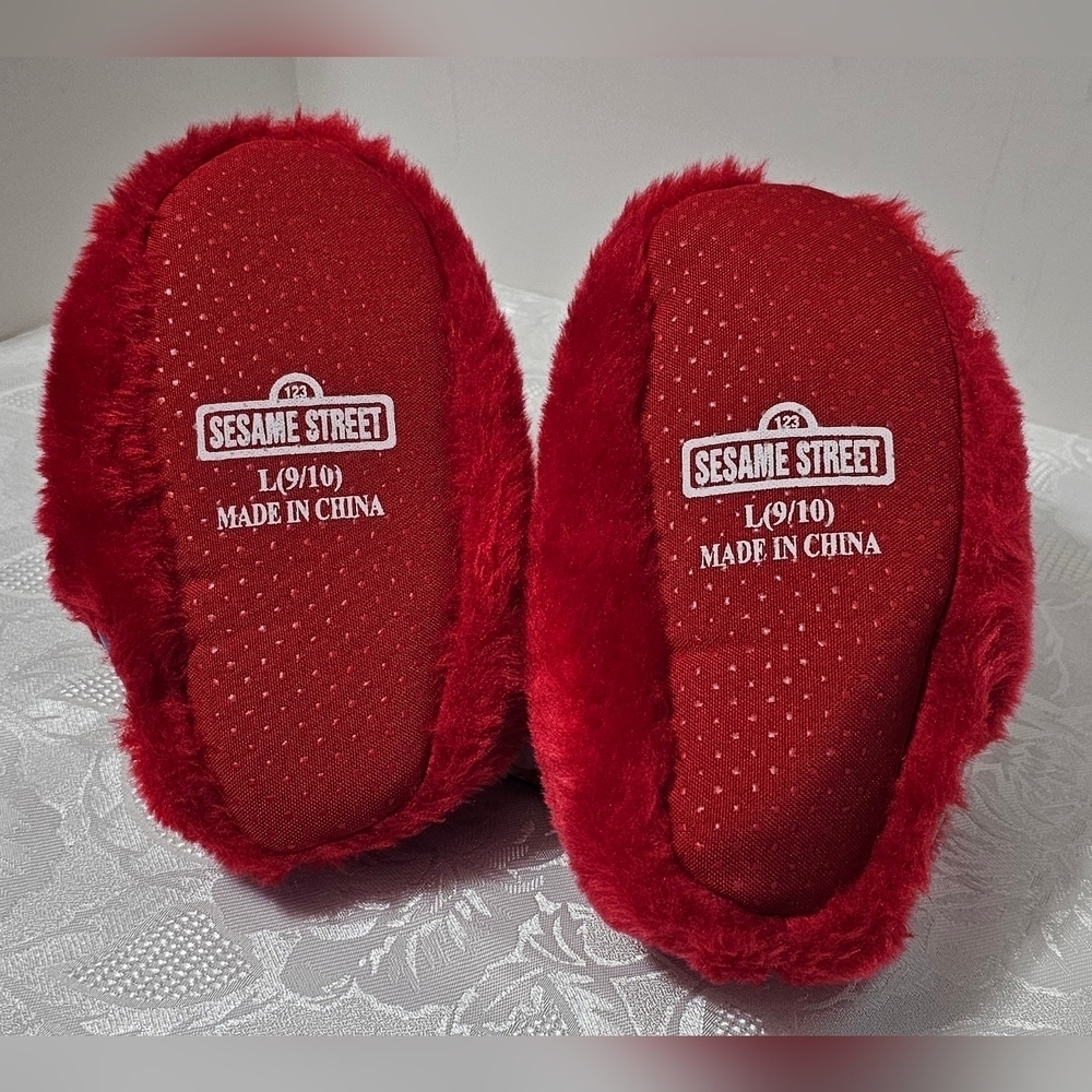 NWT Sesame Street Elmo Toddler Slipper L(9/10) - Picture 5 of 6